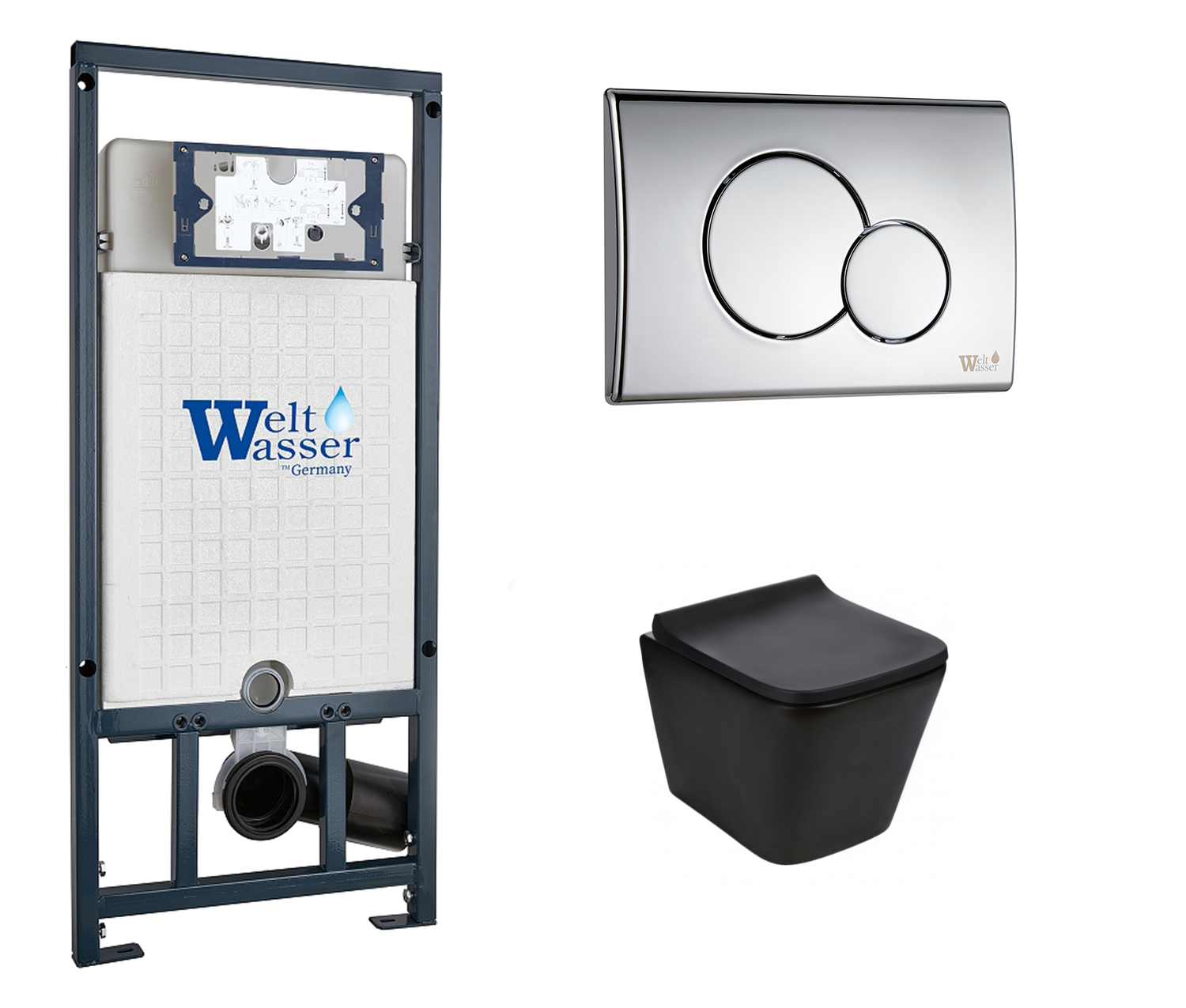 

Комплект: инсталляция WeltWasser Marberg 507 + унитаз Gelbach MT-BL с кнопкой хром
