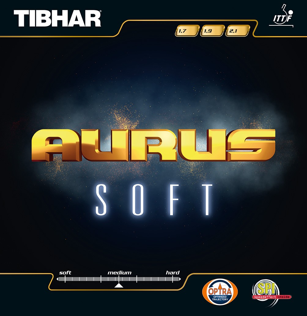 Накладка для н/тенниса Tibhar Aurus Soft, Black, 2.1