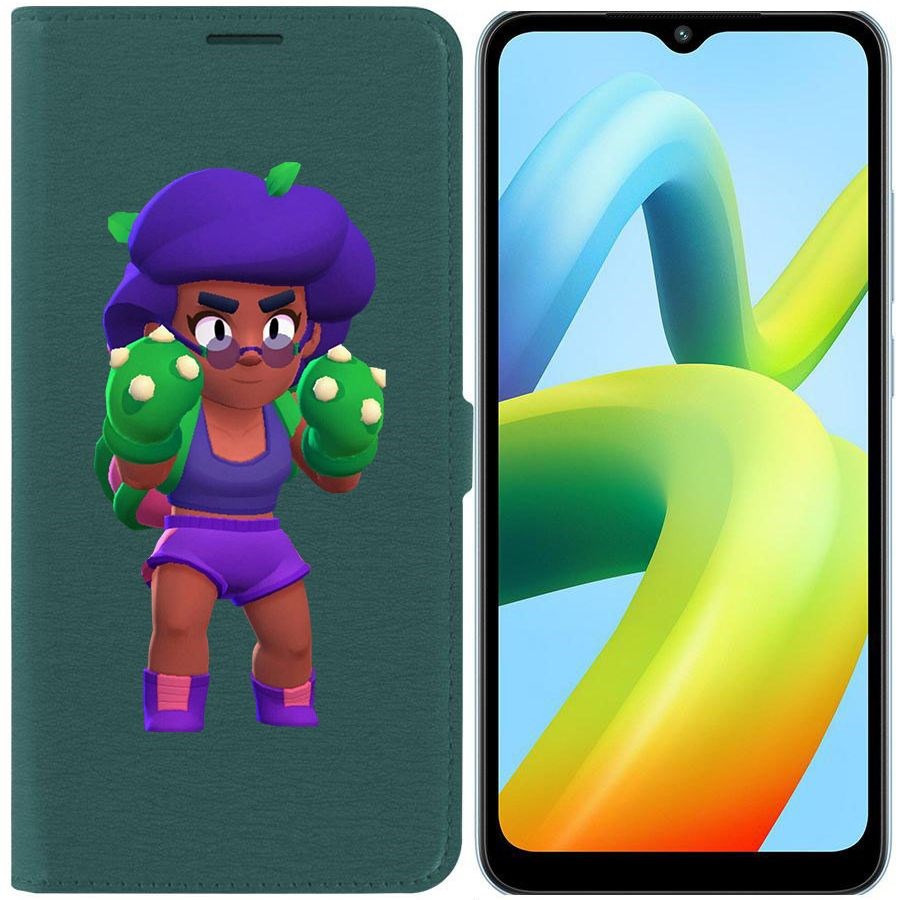 

Чехол-книжка Eco Book для Xiaomi Redmi A1+ Brawl Stars-Роза