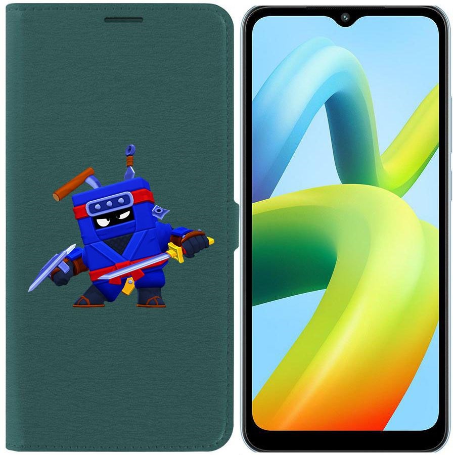 

Чехол-книжка Eco Book для Xiaomi Redmi A1+ Brawl Stars-Ниндзя Эш