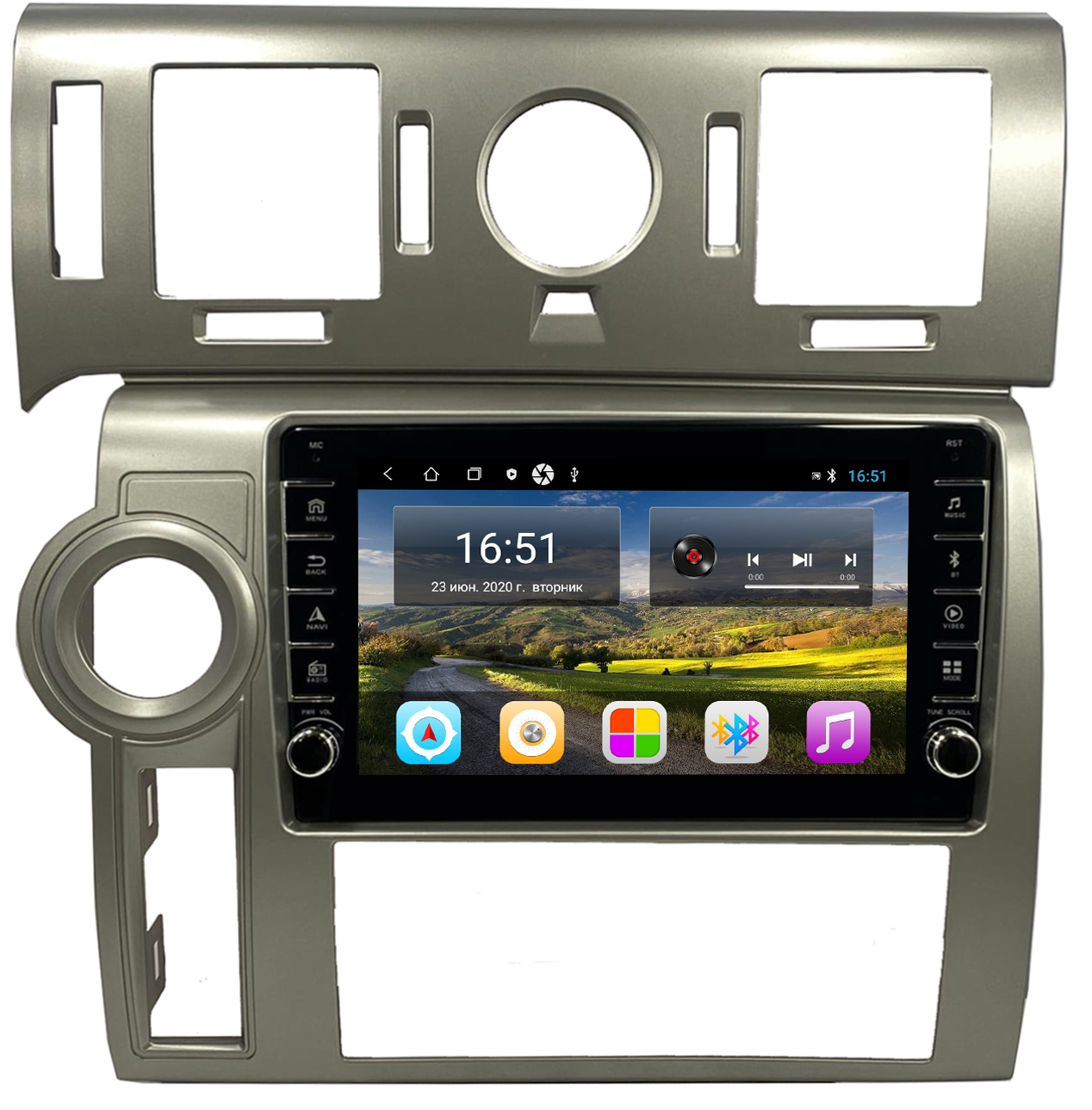 Штатная автомагнитола Zenith Hammer H2 Хаммер 2007-2009 Android 12 464GB c крутилками 3736800₽