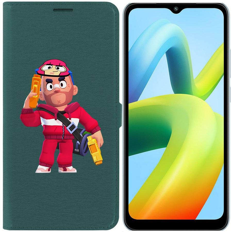 

Чехол-книжка Eco Book для Xiaomi Redmi A1+ Brawl Stars-Красавчик Кольт