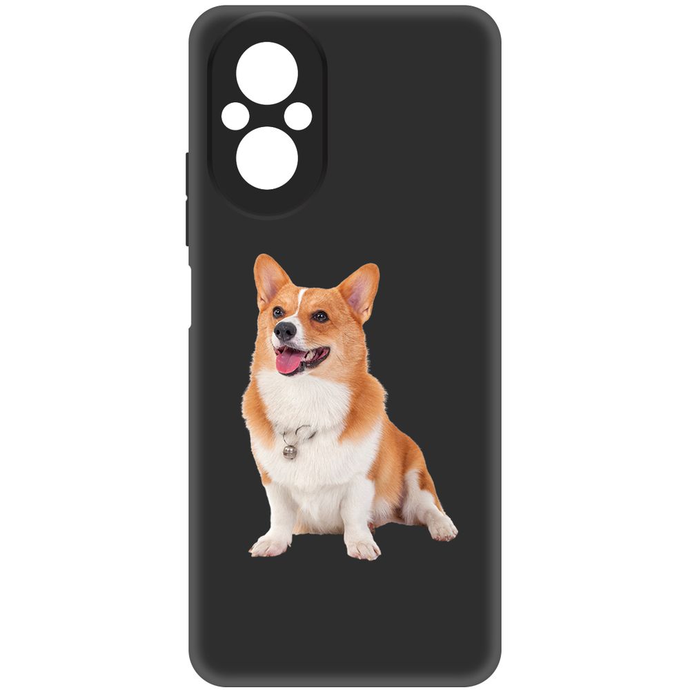

Чехол-накладка Krutoff Soft Case Корги для Realme C67 черный
