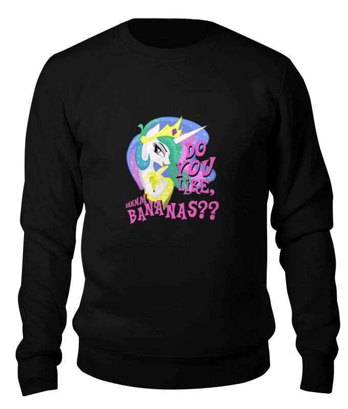 

Свитшот унисекс Printio Do you like bananas черный S, Do you like bananas