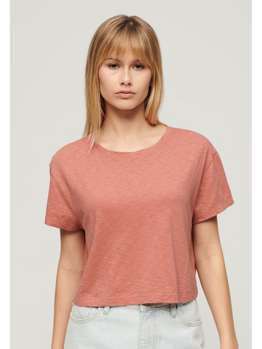 

Футболка женская Superdry SU221D2MS розовая 44 EU, Розовый, SU221D2MS