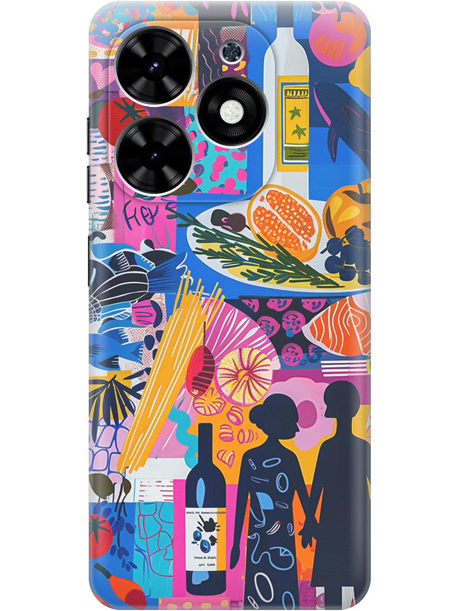 

Силиконовый чехол на Tecno Spark Go 2024 / Spark 20 / 20C / Pop 8 с принтом 802461, Синий;прозрачный;розовый, 777768851