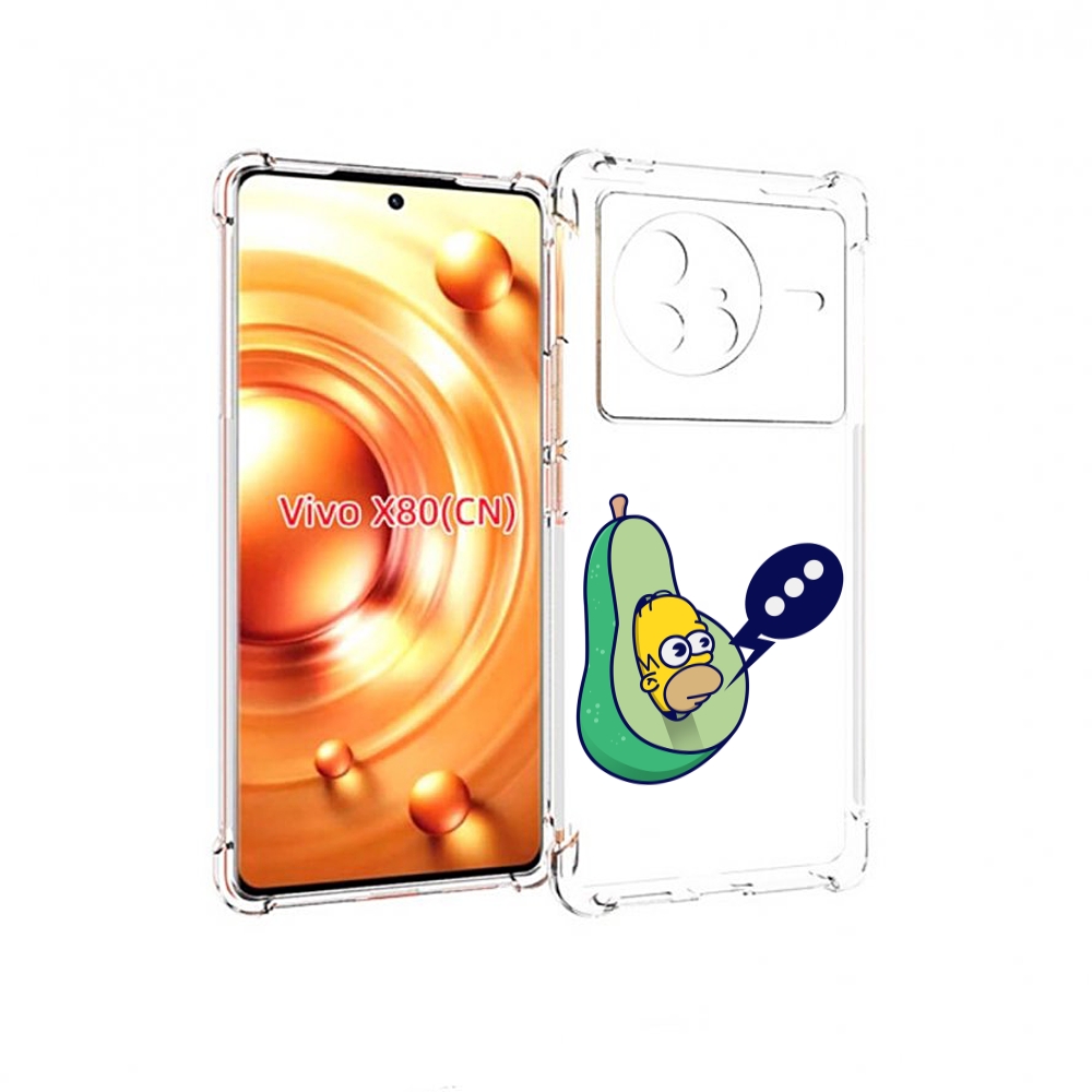 

Чехол Mypads Гомер-Авокадо Для Vivo X80, Прозрачный, Tocco
