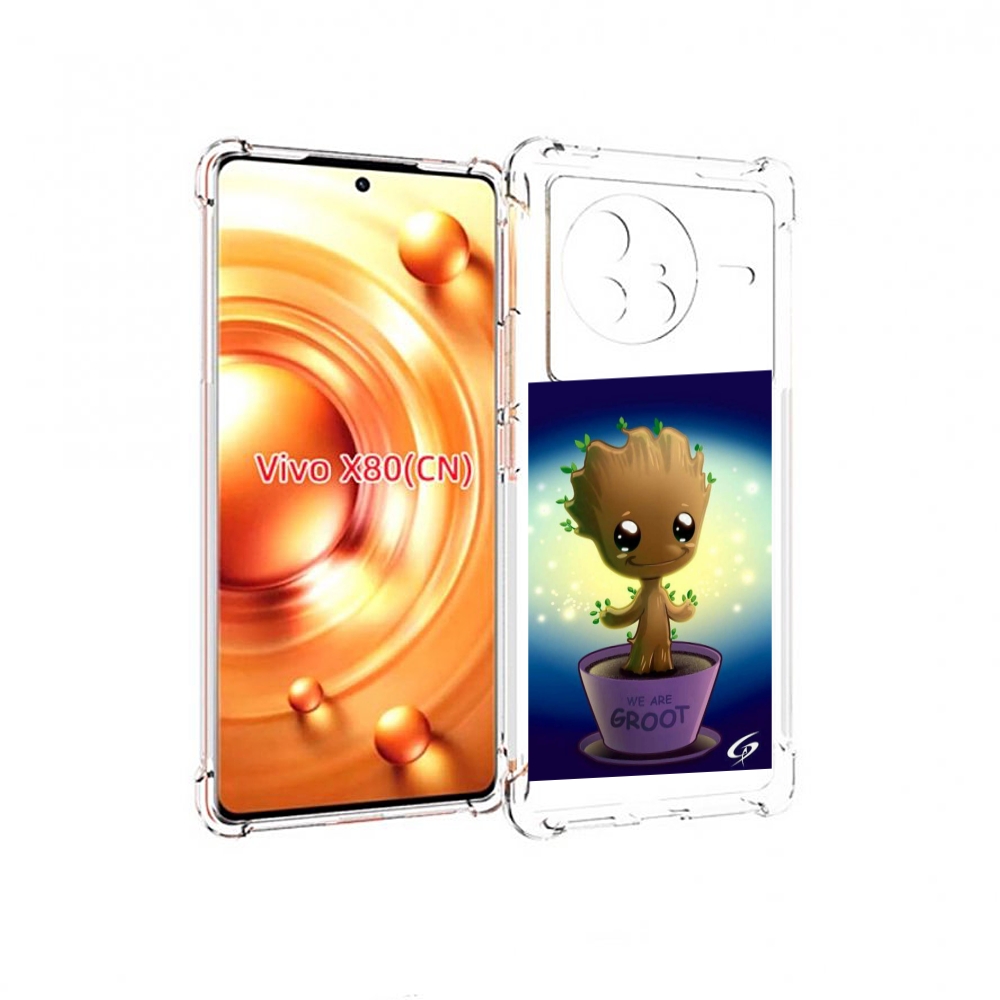 

Чехол Mypads Грут Для Vivo X80, Прозрачный, Tocco