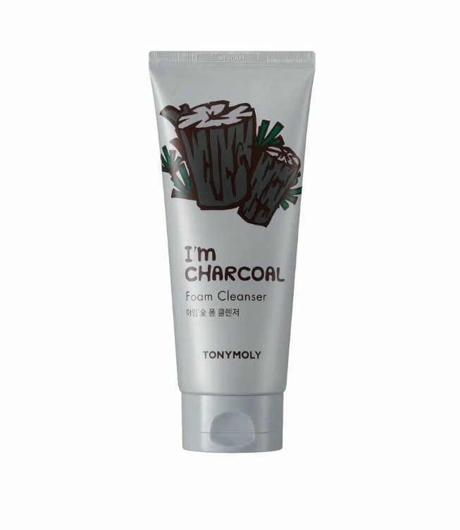 Пенка для умывания TONY MOLY I'M Charcoal Foam Cleanser с древесным углем, 180 мл пенка для умывания farmstay charcoal pure cleansing foam с древесным углем 180 мл