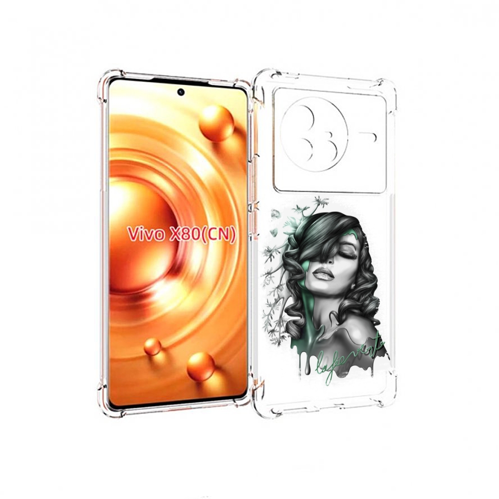 

Чехол Mypads Девушка 2 Для Vivo X80, Прозрачный, Tocco