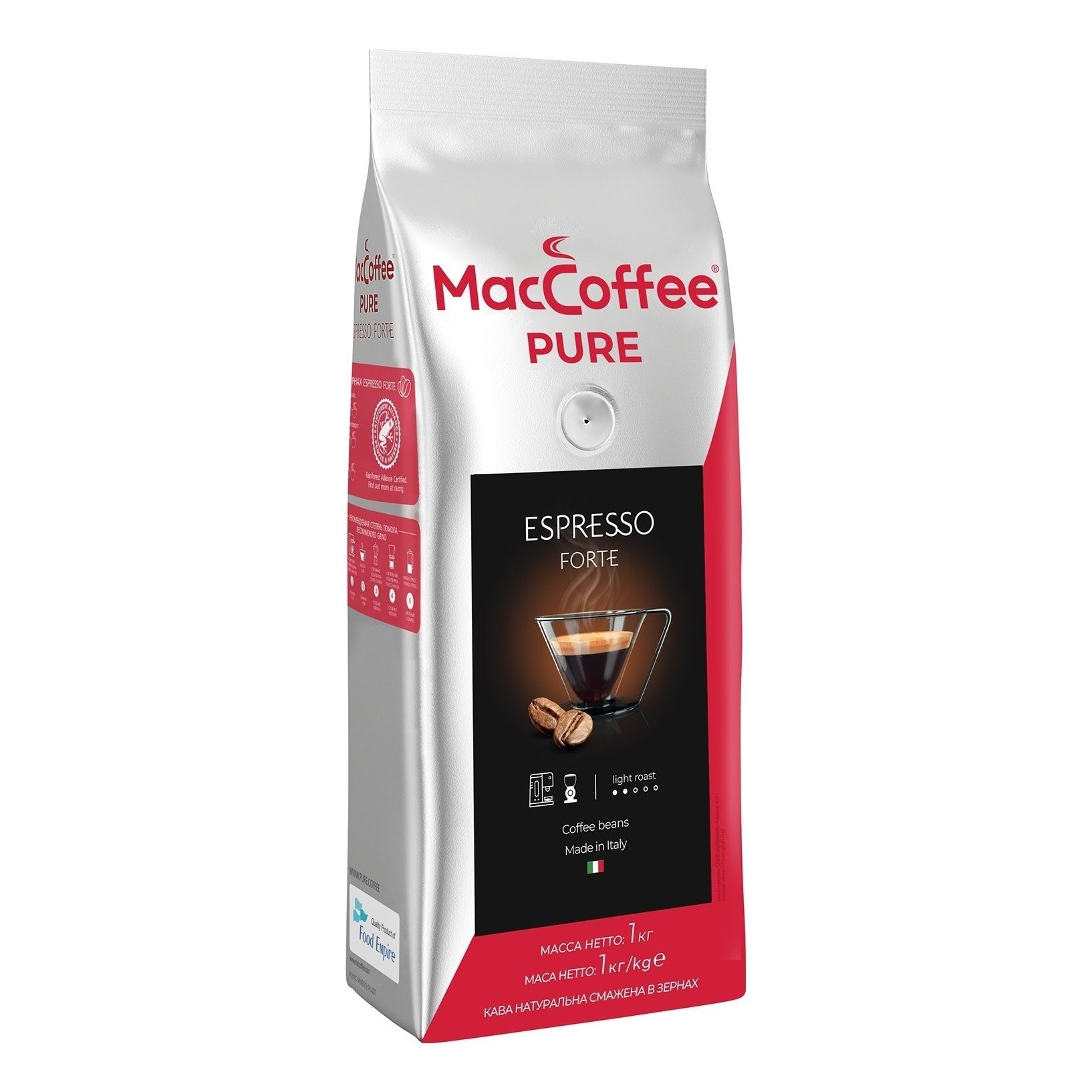 Кофе MacCoffee Pure Arabica Crema в зернах 1 кг