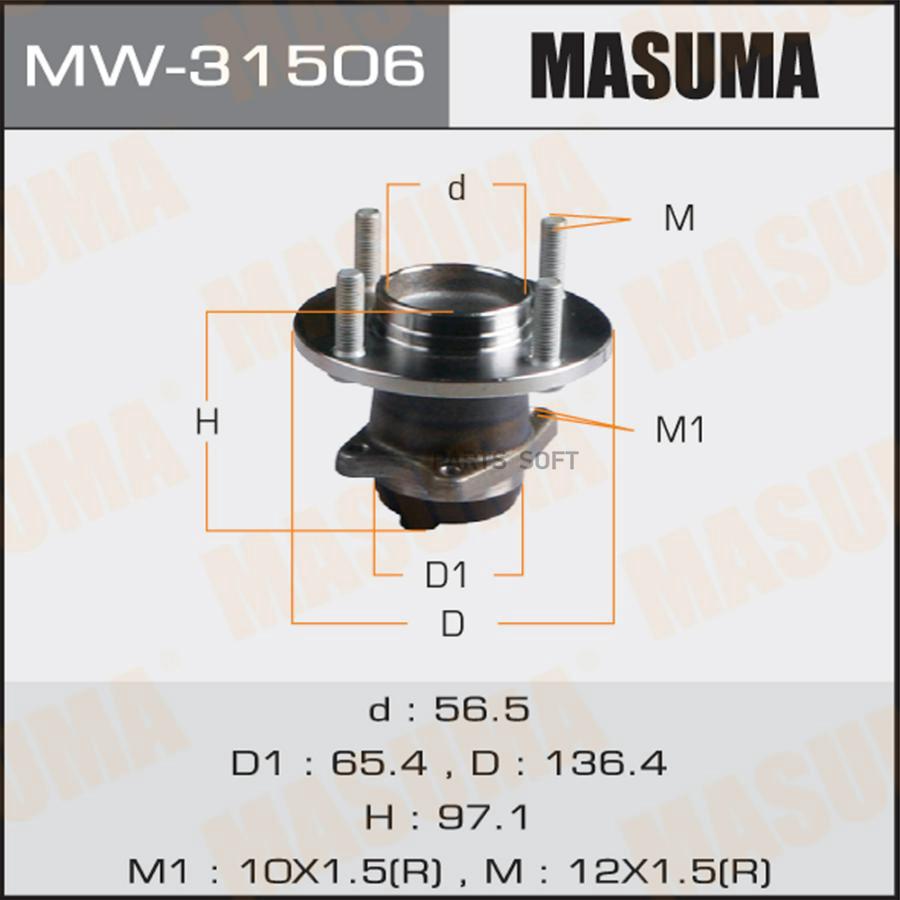 

MASUMA Ступица колеса MW31506