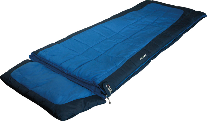 Спальный мешок High Peak Camper синий/темно-синий, левый