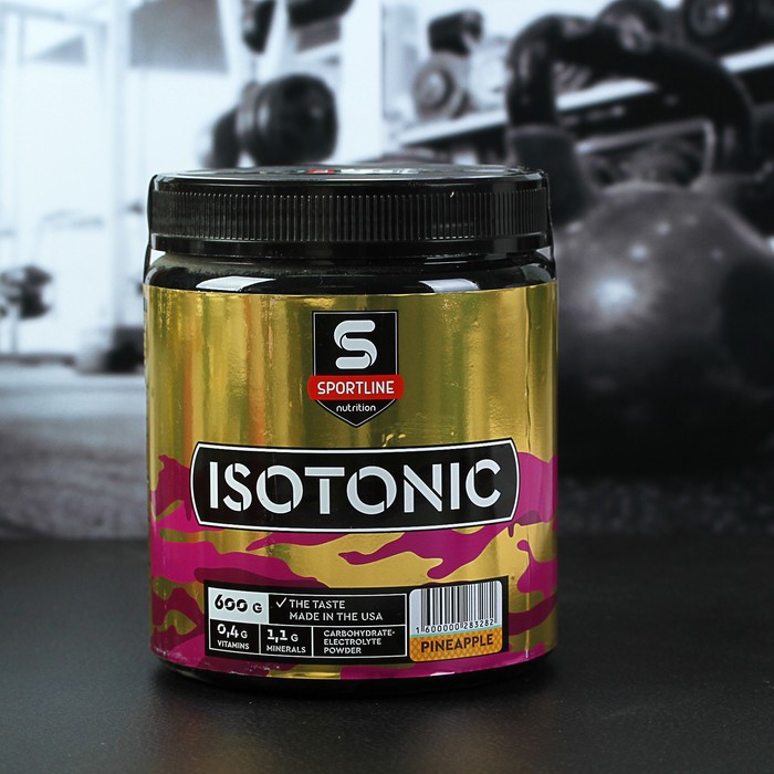 фото Изотоник sportline isotonic, ананас, спортивное питание, 600 г