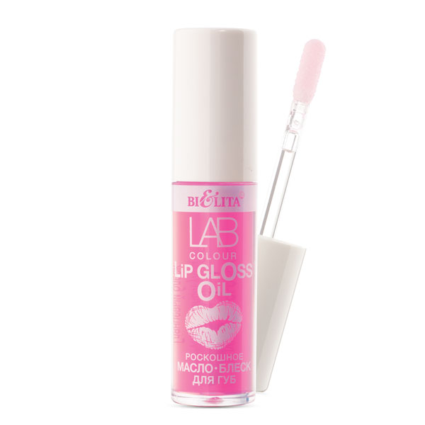 Роскошное масло-блеск для губ 01 Pink Grape LAB colour 7days блеск для губ прозрачный увеличение с блестками b colour