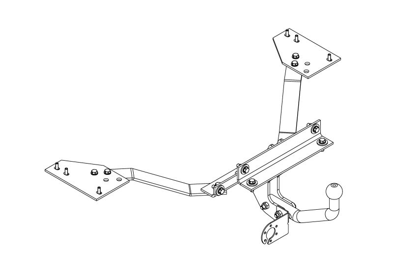 

Фаркоп AvtoS vl04 volvo s40/v50 2004- без электрики