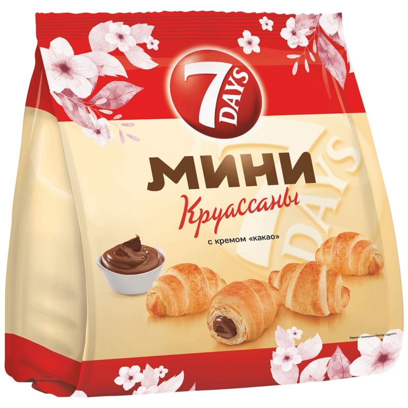 Круассаны 7 Days Мини с кремом какао 265 г 137₽