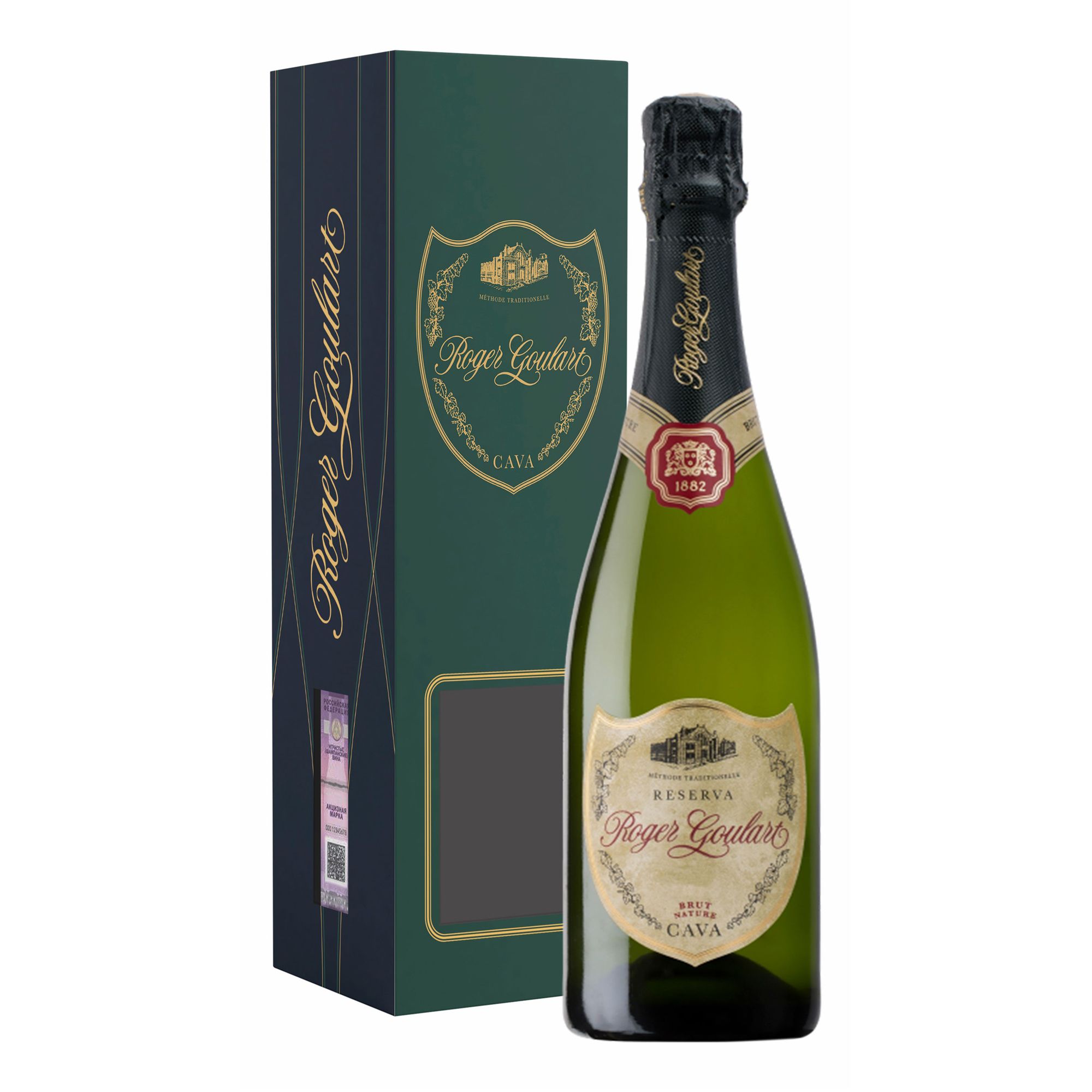 

Вино игристое Roger Goulart Reserva Cava Nature Brut белое сухое 750 мл Испания