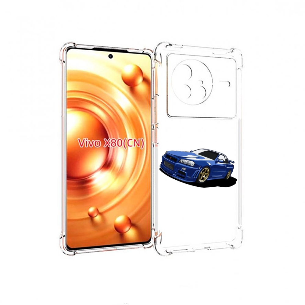 

Чехол Mypads Джитиэр Для Vivo X80, Прозрачный, Tocco