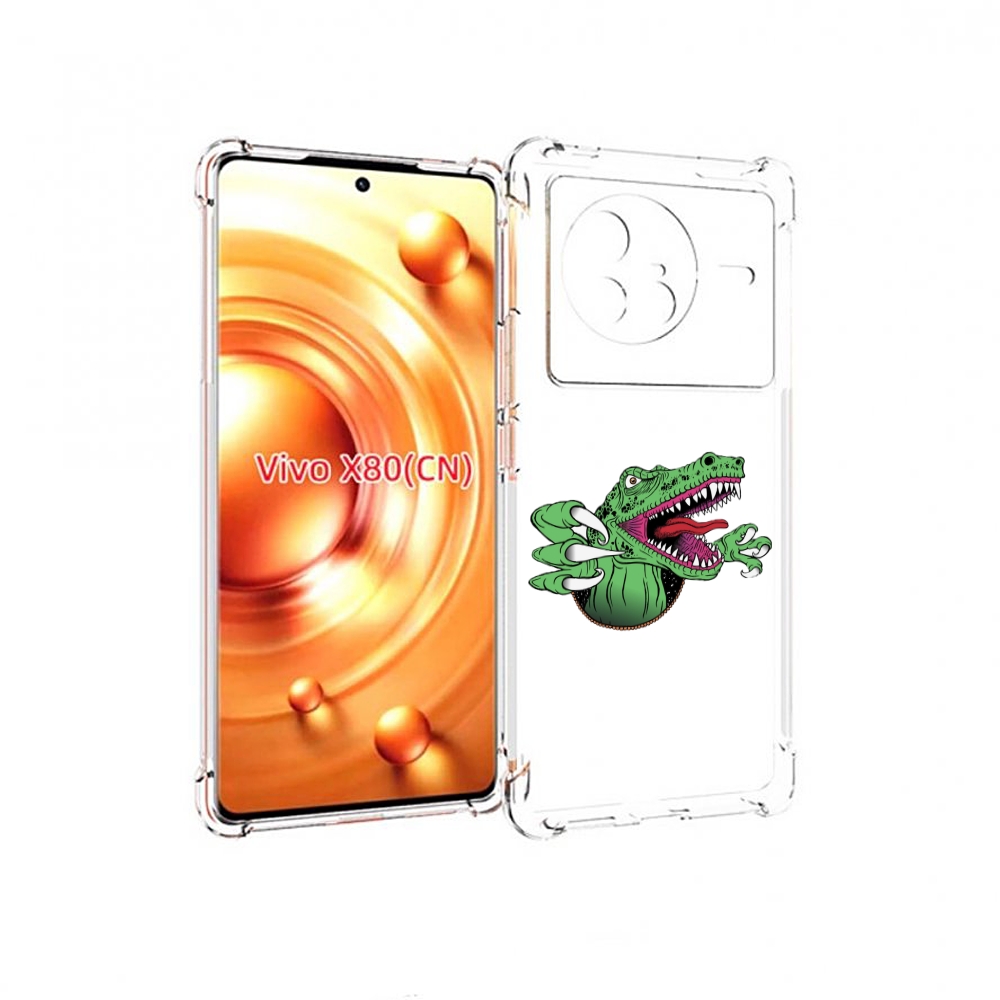 

Чехол Mypads Динозавр Для Vivo X80, Прозрачный, Tocco