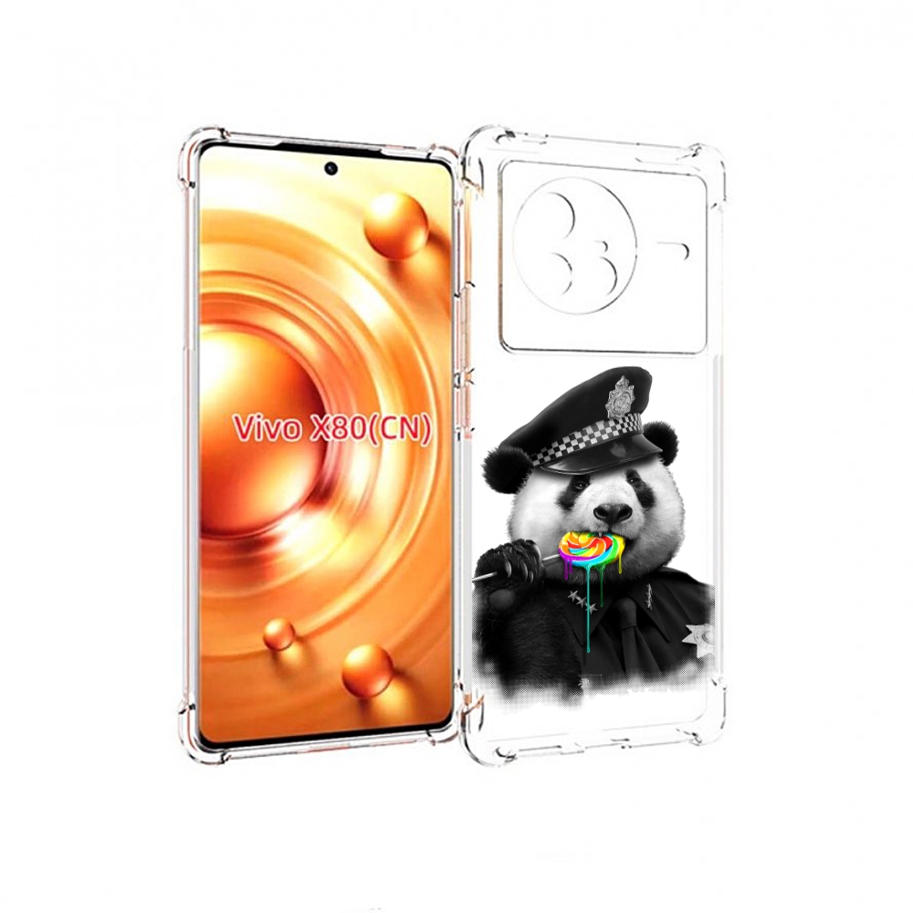 

Чехол Mypads Панда Полиция Для Vivo X80, Прозрачный, Tocco
