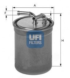 

Фильтр Топливный Дизельный Sкоdа Fавiа Ii, Rоомsтеr, Rарid 1.4/1.6Тdi 24.437.00 UFI 244370