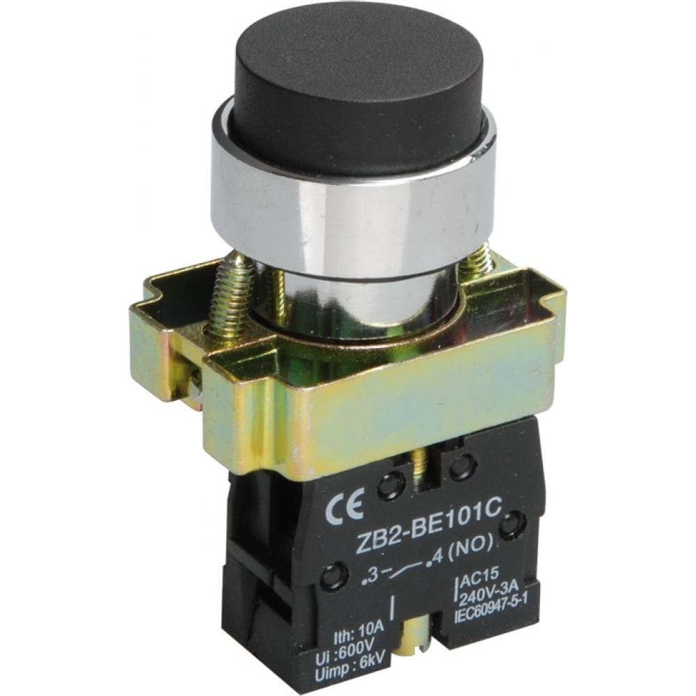 

IEK Кнопка управления LAY5-BL21 без подсветки черная 1з ИЭК BBT70-BL-K02