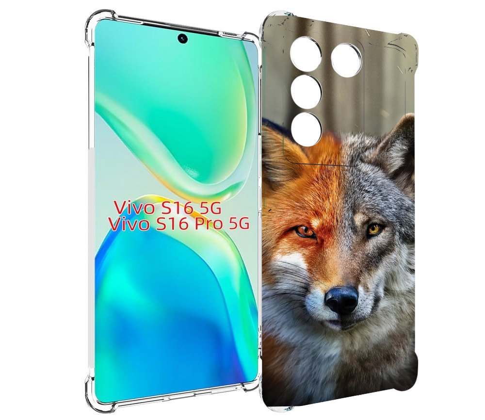 

Чехол MyPads волк-лиса для Vivo S16 5G/S16 Pro 5G/V27/V27 Pro, Tocco