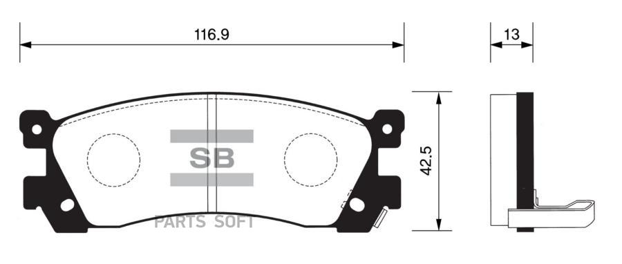 

Тормозные колодки Sangsin brake SP1060R