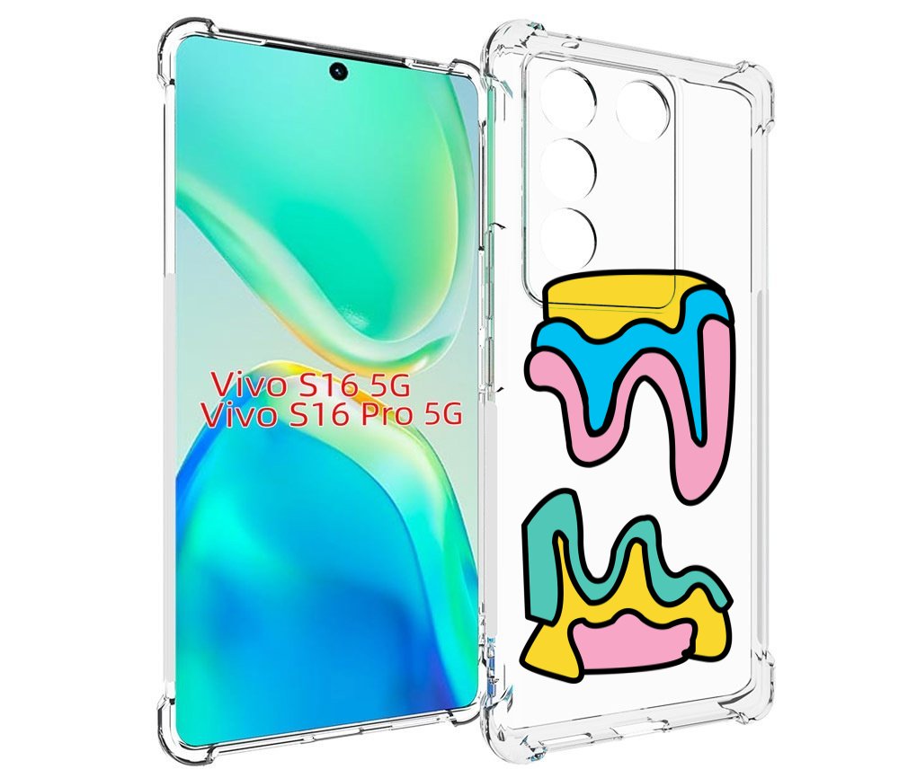 

Чехол MyPads вытекающая-абстракция для Vivo S16 5G/S16 Pro 5G/V27/V27 Pro, Tocco