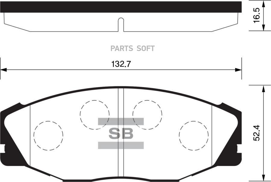 

Тормозные колодки Sangsin brake SP1421