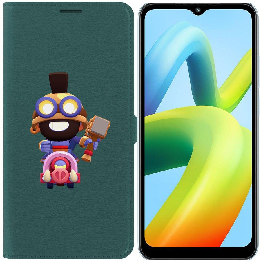 

Чехол-книжка Eco Book для Xiaomi Redmi A1+ Brawl Stars-Карл Всадник на кабане