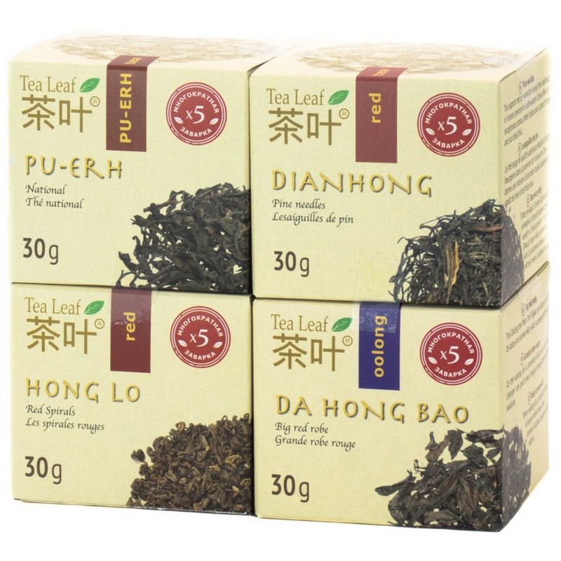 

Набор чая Tea Leaf "Набор № 1", листовой, 4 упаковки по 30 г