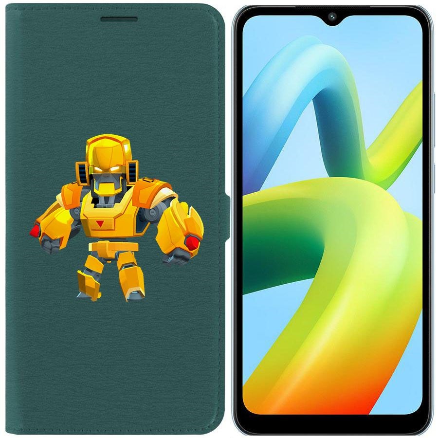 

Чехол-книжка Eco Book для Xiaomi Redmi A1+ Brawl Stars-Бо Золотой Меха