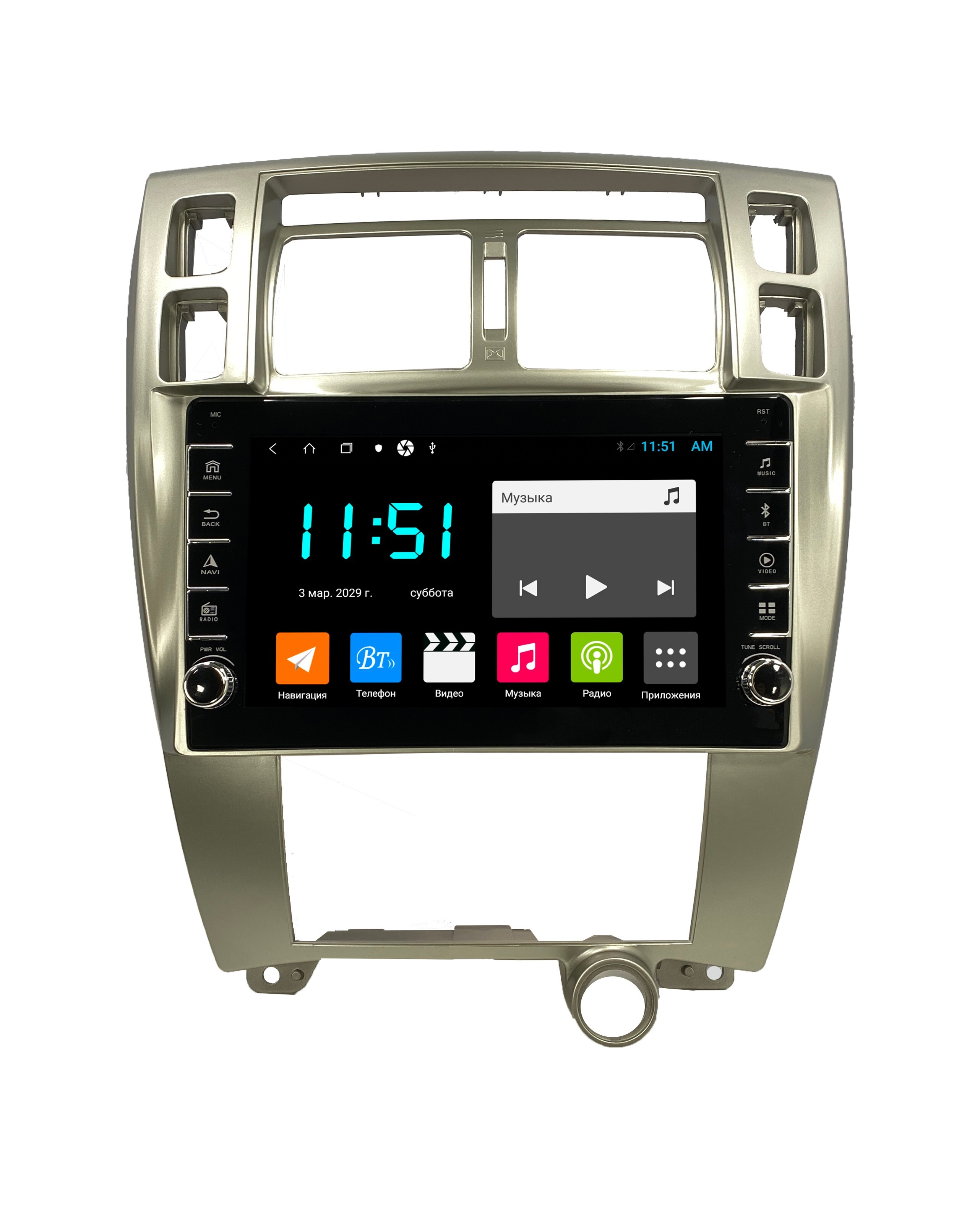 Штатная автомагнитола Zenith Hyundai Tucson 2004-2009 Android 12 464GB с крутилками 3220900₽