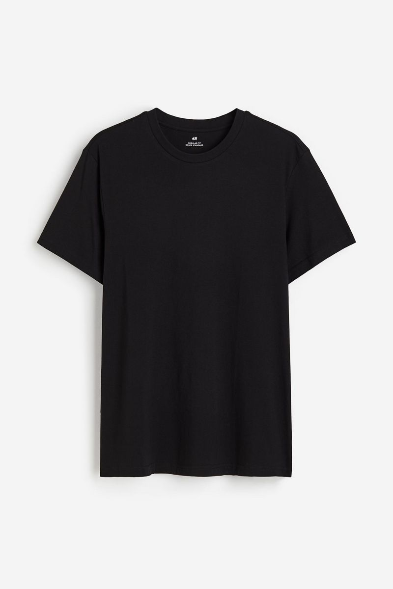 

Футболка мужская H&M 1216851 черная 3XL, Черный, 1216851