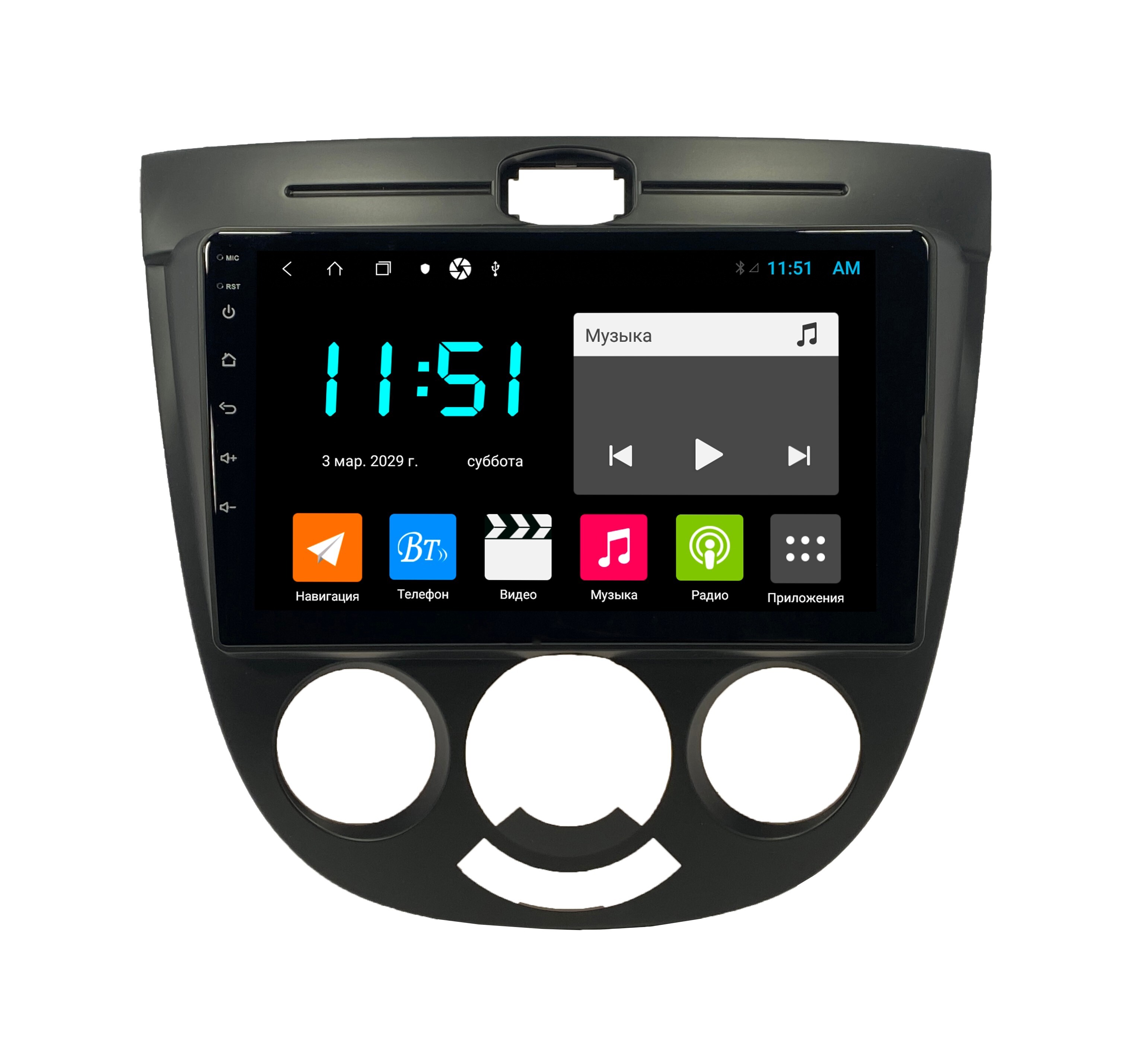 Штатная автомагнитола Zenith Chevrolet Lacetti хетчбэк Android 12 464GB Мультируль 3035500₽