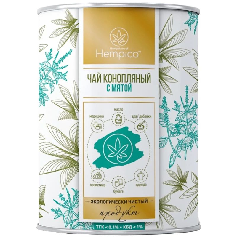

Чай травяной Hempico "Конопляный с мятой", листовой, 30 г