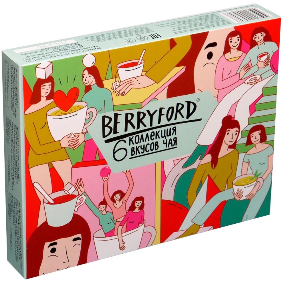 

Набор чая Berryford Коллекция 6 вкусов чая, 30 сашетов