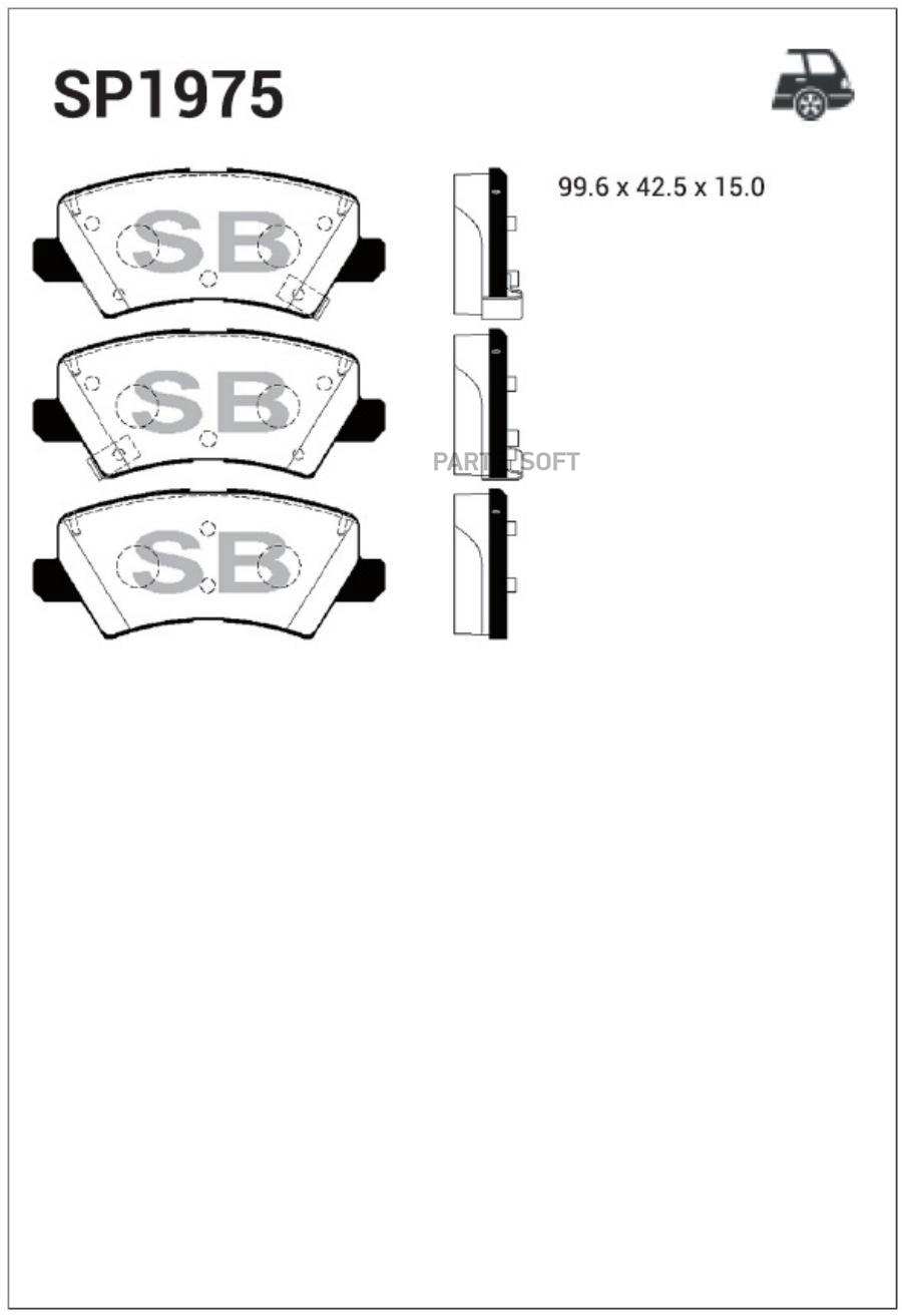 

Колодки тормозные KIA PICANTO (JA) 17- R SANGSIN BRAKE