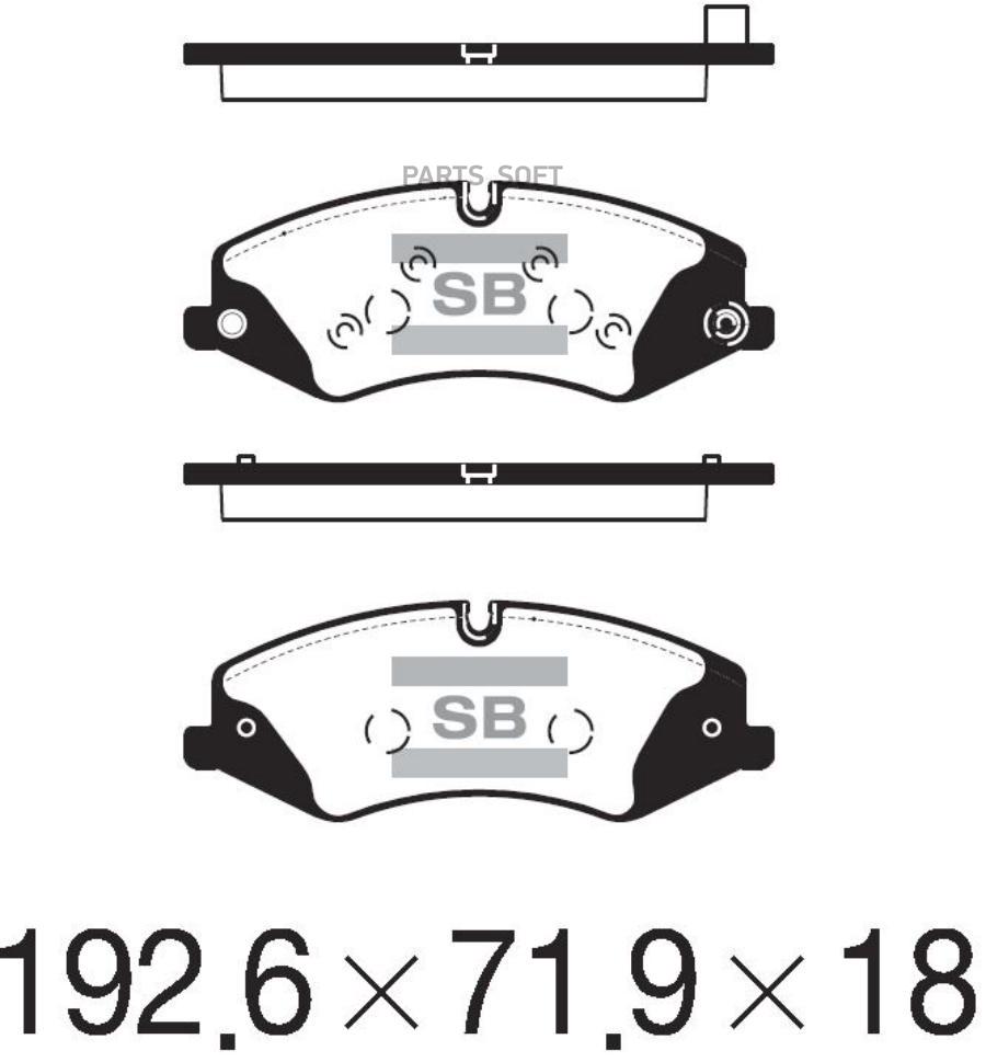 

Колодки торм.пер. LAND ROVER LR4 10-16 SANGSIN BRAKE