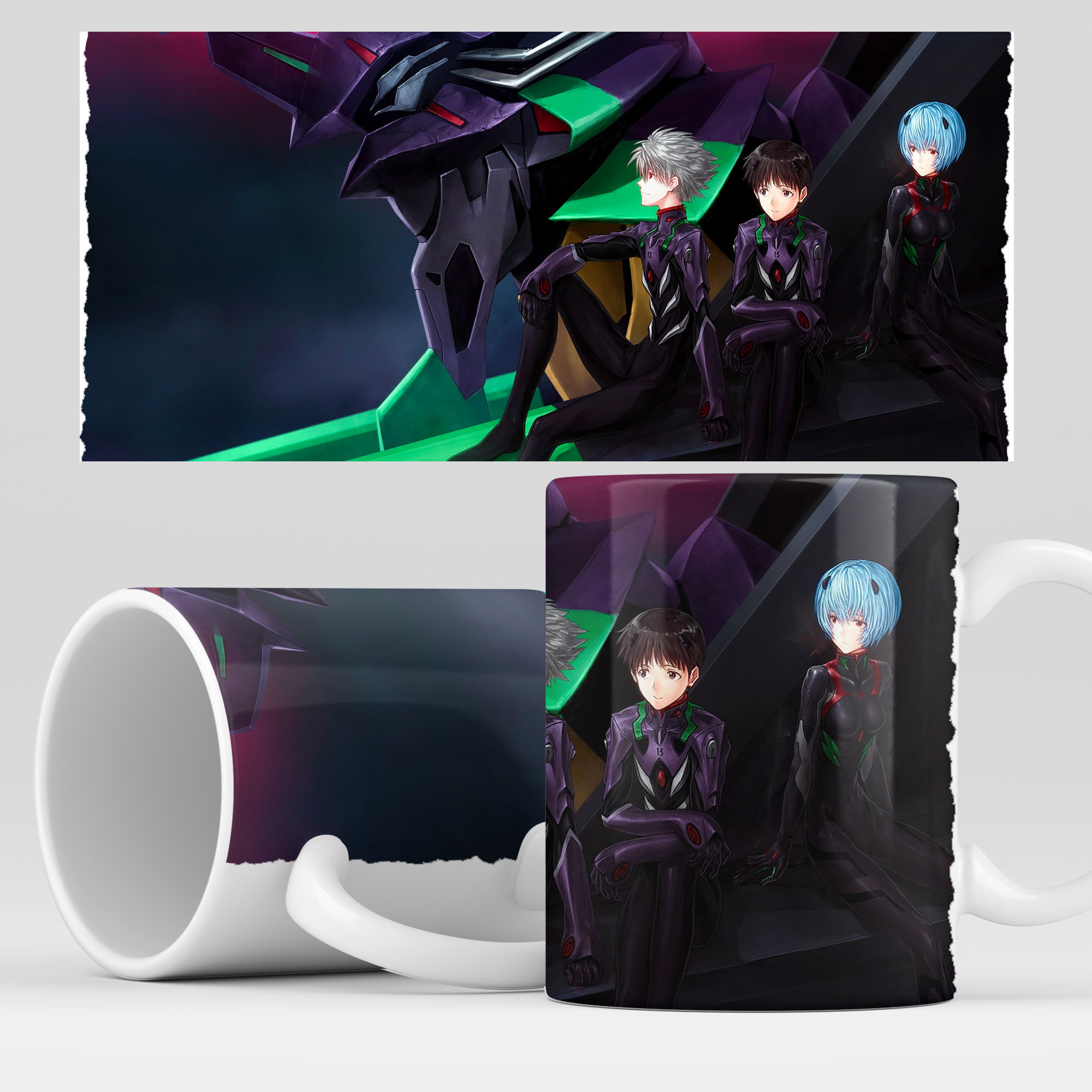 

Кружка RocketCup с принтом "Евангелион" аниме, Evangelion06