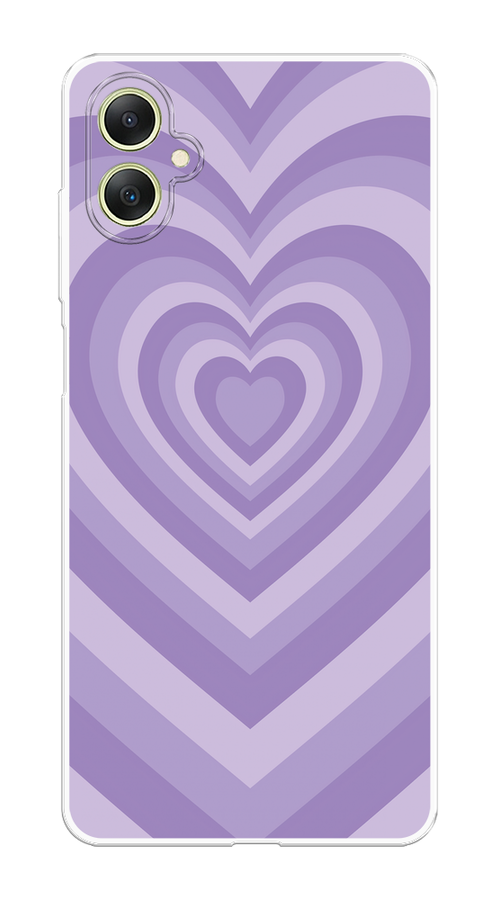 

Чехол на Samsung Galaxy A06 "Violet heart latte", Фиолетовый, 2110150-1