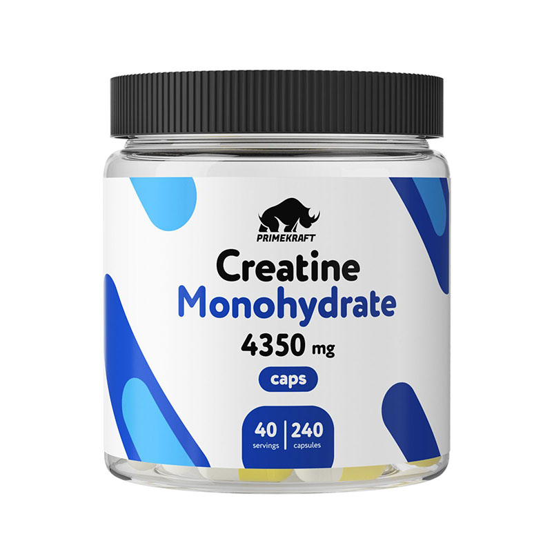 Креатин Prime Kraft Monohydrate 4350 мг, 240 капсул