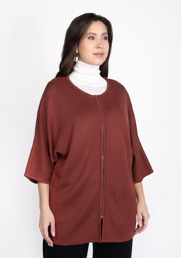

Кардиган женский Vivawool 024510 бордовый 54 RU, 024510