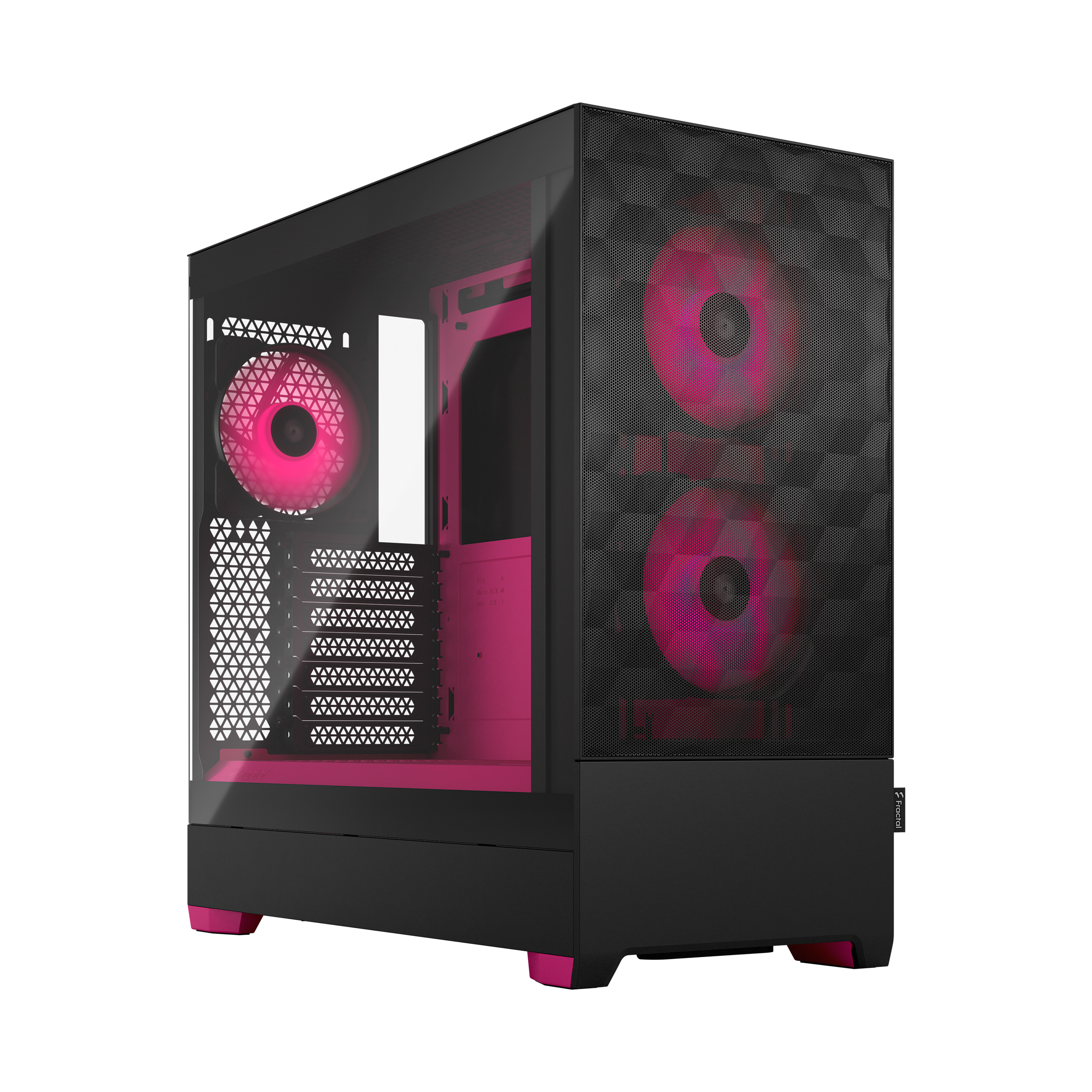 фото Корпус компьютерный fractal design pop air rgb magenta (fd-c-por1a-03) pink/black