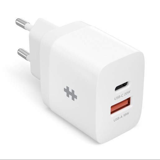 фото Зарядное устройство для мобильных устройств hyper hyperjuice 20w usb-c. цвет белый.