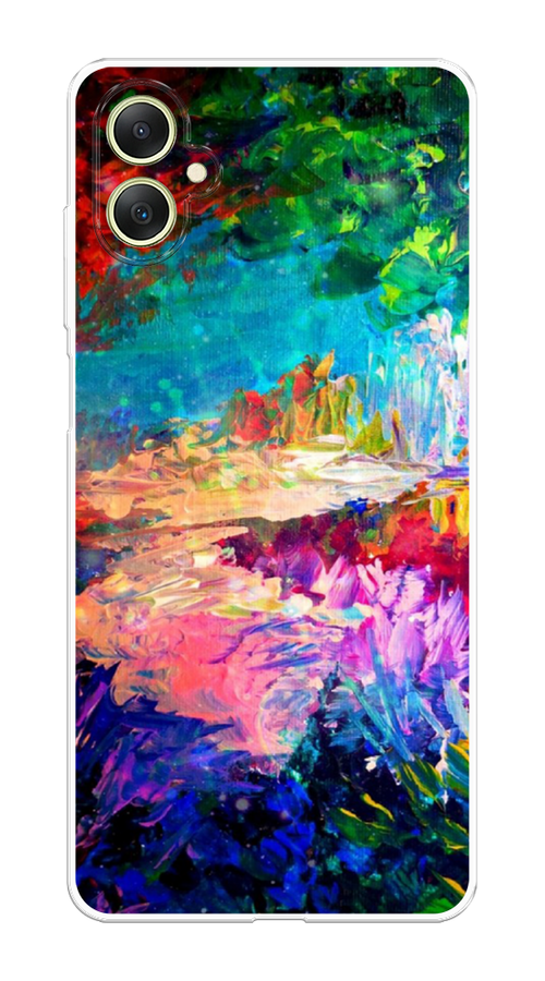 

Чехол на Samsung Galaxy A06 "Лес-гуашь", Синий;розовый;зеленый, 2110150-1