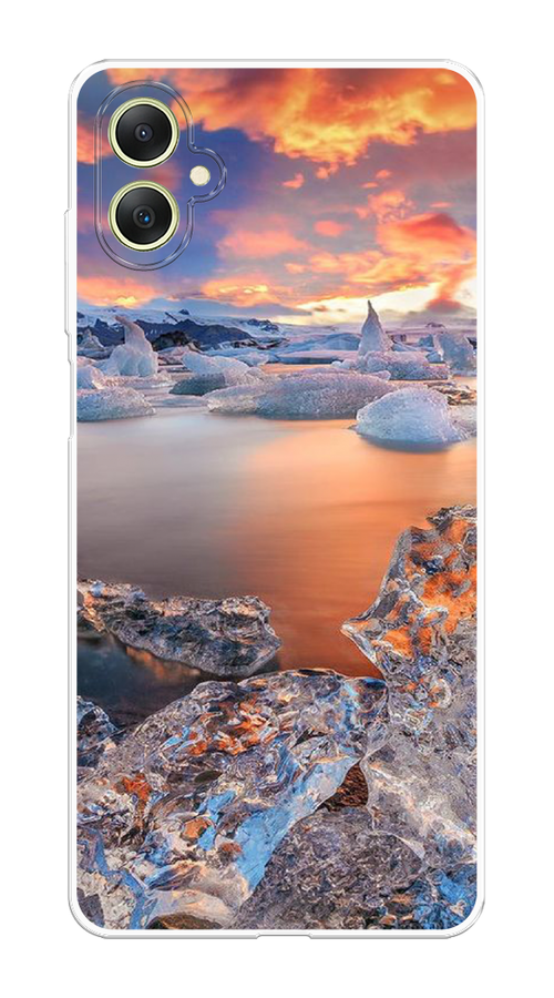 

Чехол на Samsung Galaxy A06 "Ледники", Синий;оранжевый, 2110150-1