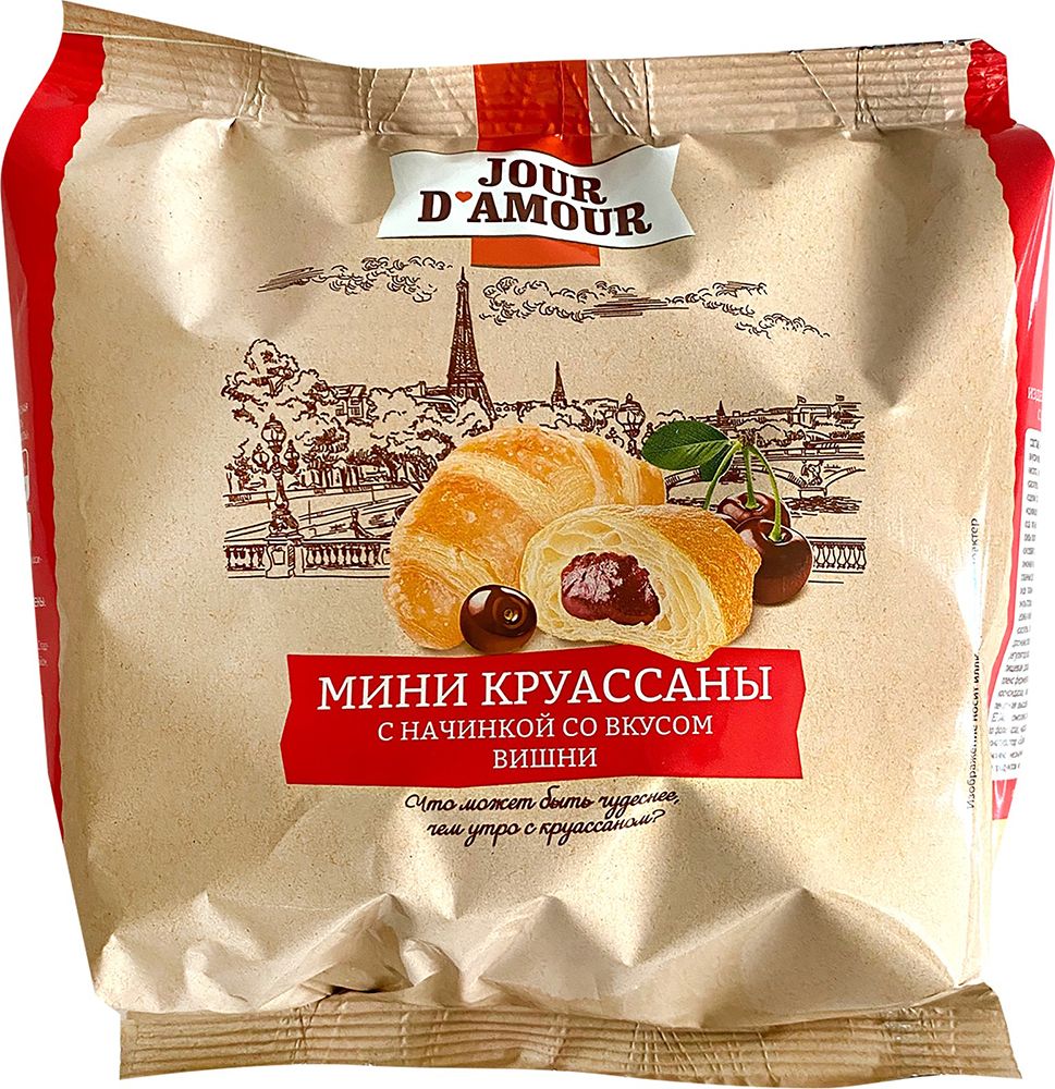 

Круассаны Jour D'Amour вишня 200 г